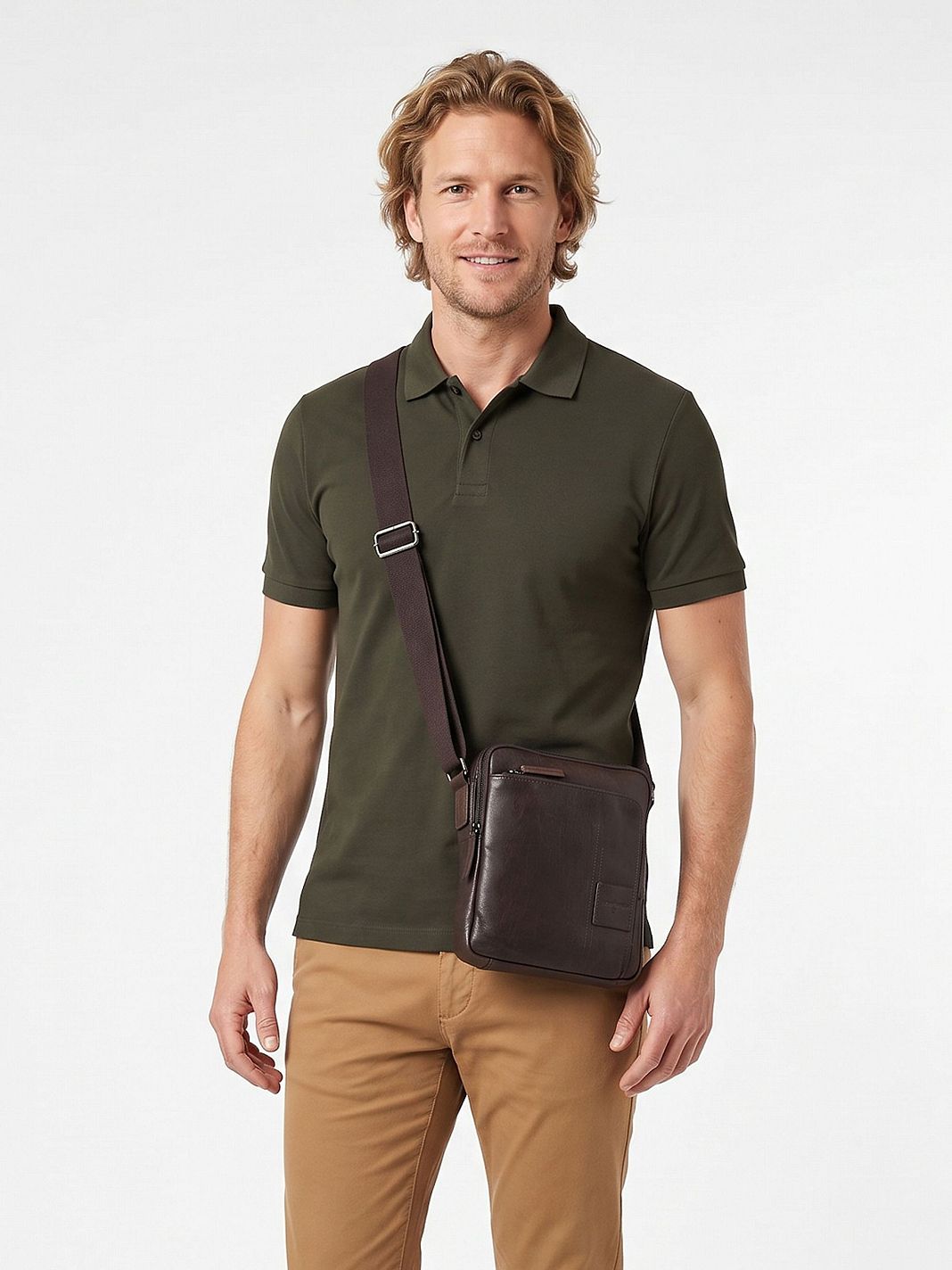 Strellson Hyde Park 1.0 Borsa a tracolla Vera Pelle 22 cm Strellson Hyde Park 1.0 Borsa a tracolla Vera Pelle 22 cm
