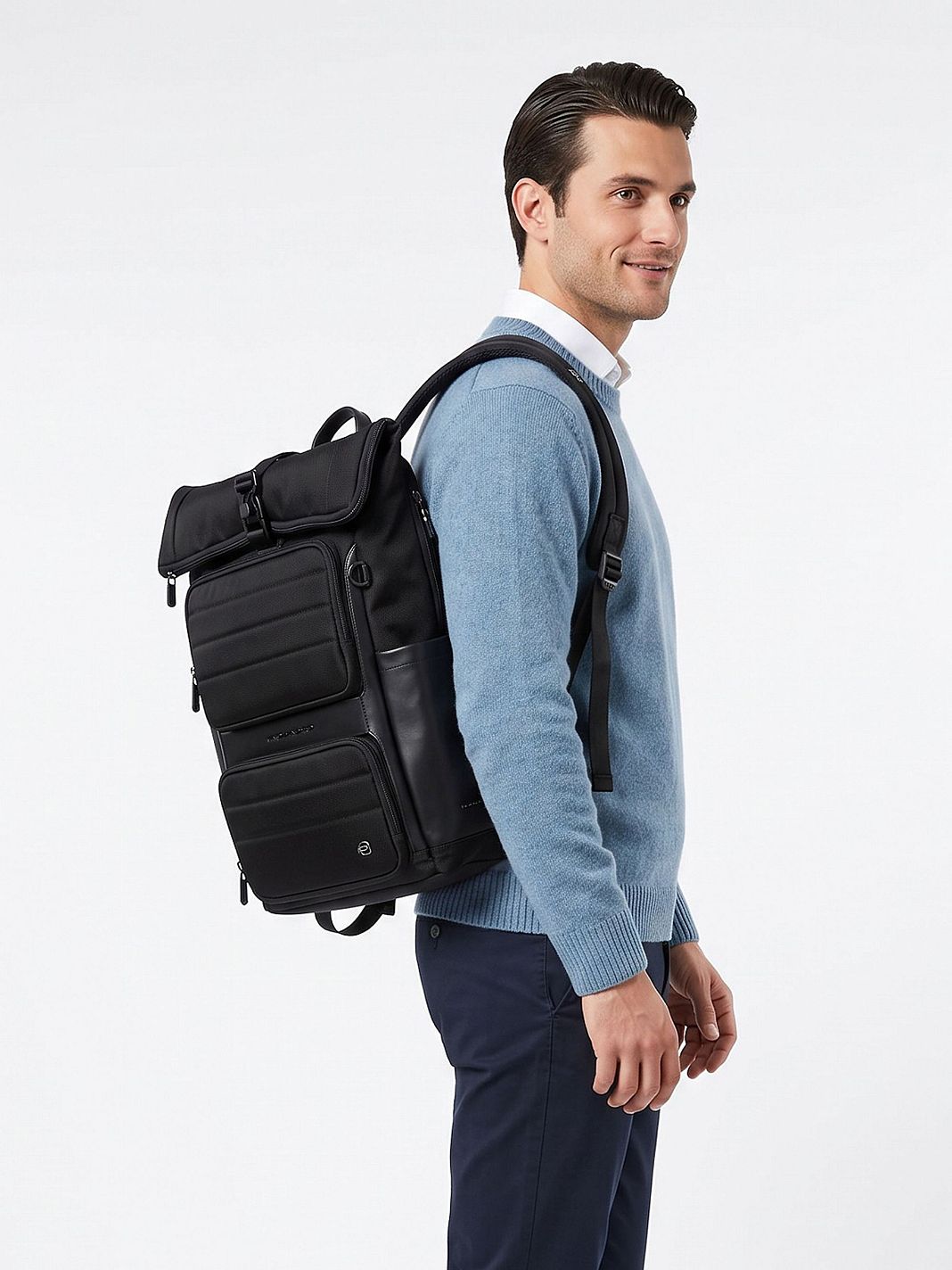 Piquadro Oberon Daypack Protezione RFID 48 cm Vano porta PC Piquadro Oberon Daypack Protezione RFID 48 cm Vano porta PC