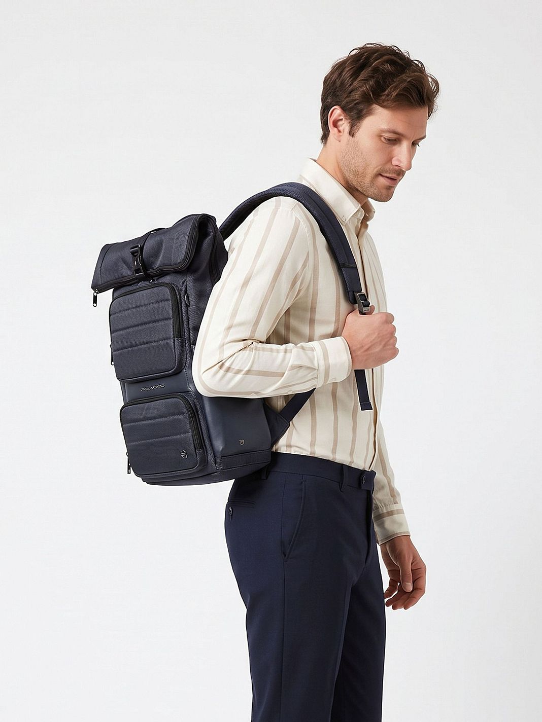 Piquadro Oberon Daypack Protezione RFID 48 cm Vano porta PC Piquadro Oberon Daypack Protezione RFID 48 cm Vano porta PC