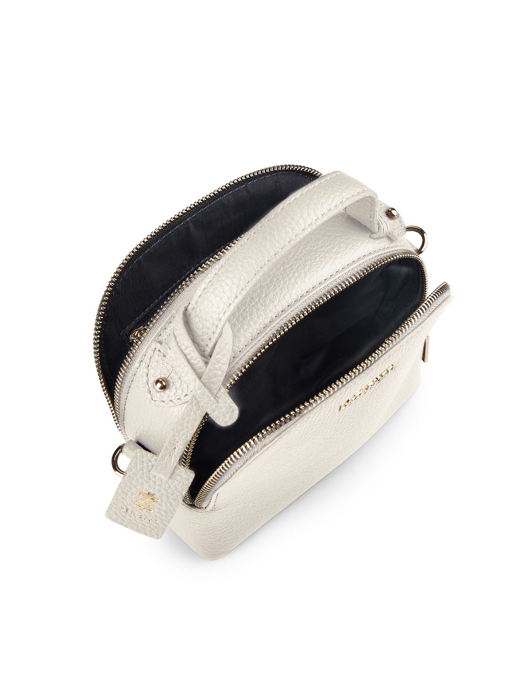 Lazarotti Bolso bandolera de piel «Bologna» de 17 cm Lazarotti Bolso bandolera de piel «Bologna» de 17 cm
