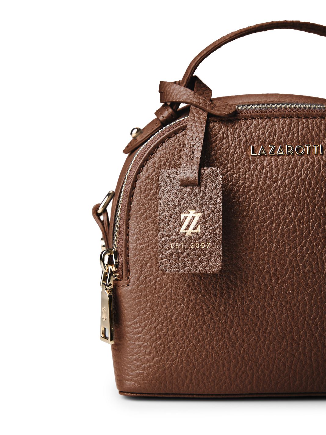 Lazarotti Bolso bandolera de piel «Bologna» de 17 cm Lazarotti Bolso bandolera de piel «Bologna» de 17 cm