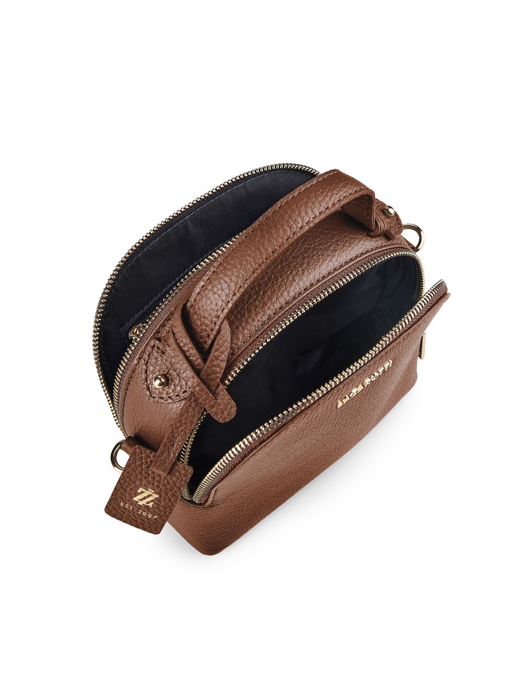 Lazarotti Bolso bandolera de piel «Bologna» de 17 cm Lazarotti Bolso bandolera de piel «Bologna» de 17 cm