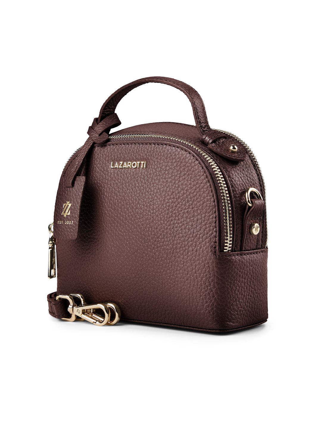 Lazarotti Bolso bandolera de piel «Bologna» de 17 cm Lazarotti Bolso bandolera de piel «Bologna» de 17 cm