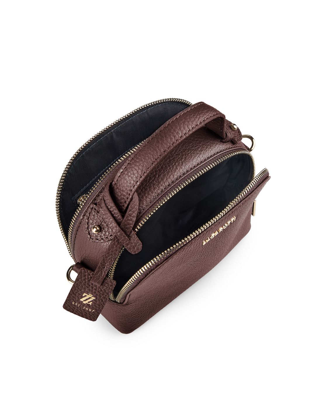 Lazarotti Bolso bandolera de piel «Bologna» de 17 cm Lazarotti Bolso bandolera de piel «Bologna» de 17 cm