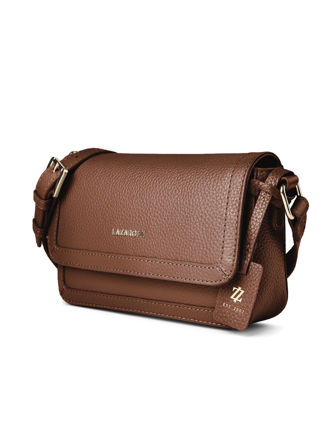 Lazarotti Bologna Leather Bolso bandolera Piel natural 21 cm Lazarotti Bologna Leather Bolso bandolera Piel natural 21 cm