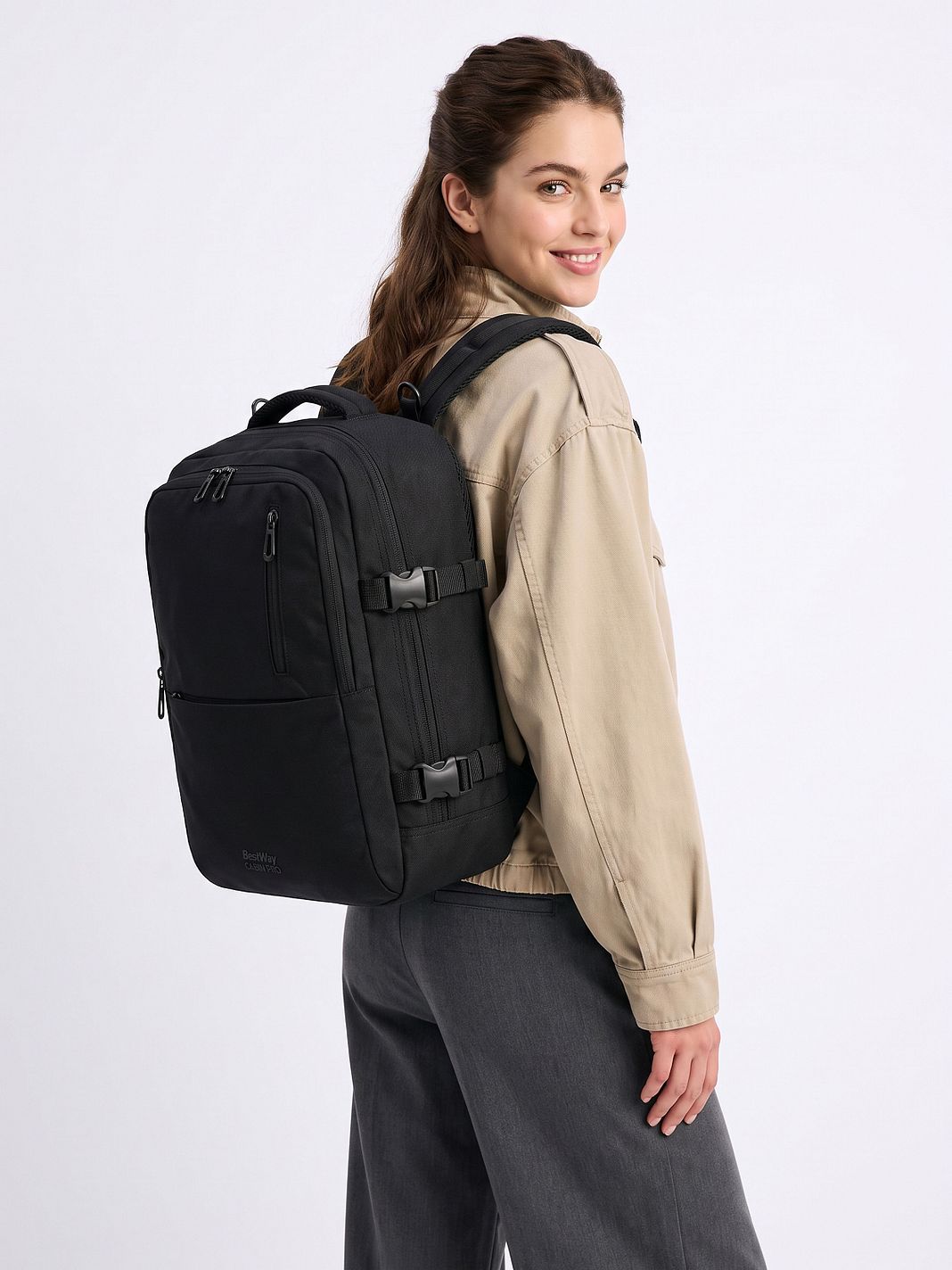 Worldpack Mochila de viaje Cabin Pro Solid con compartimento para portátil de 40 cm Worldpack Mochila de viaje Cabin Pro Solid con compartimento para portátil de 40 cm