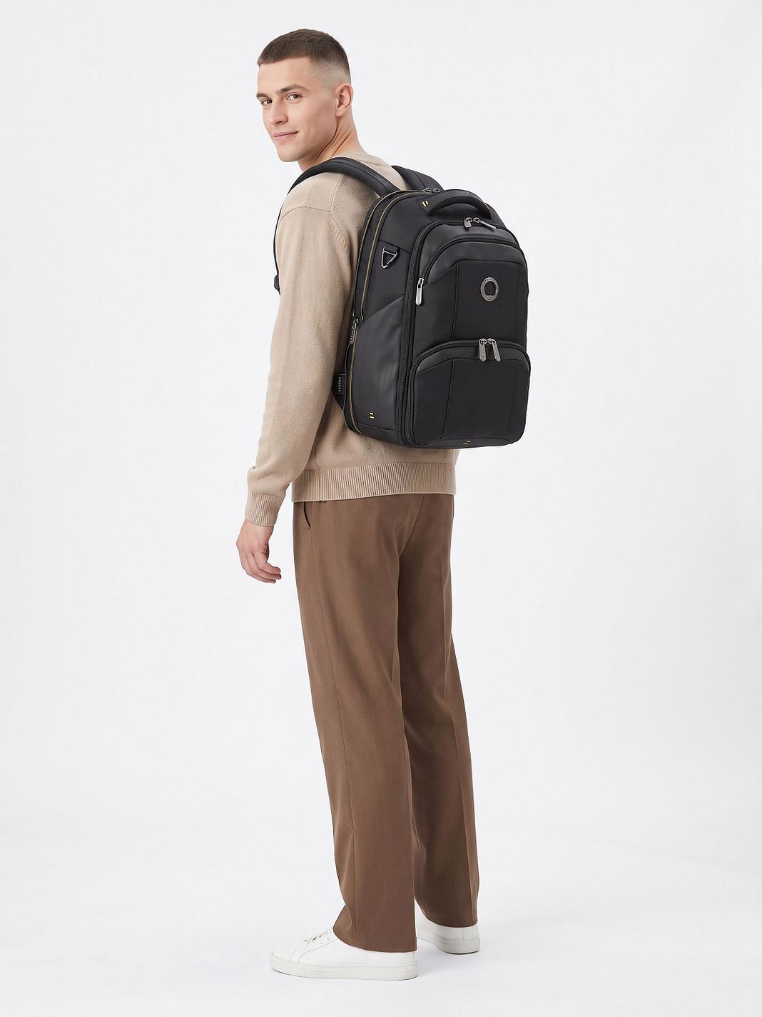 Delsey Paris DLC Pro Denní batoh RFID ochrana 42.5 cm Kapsa na notebook