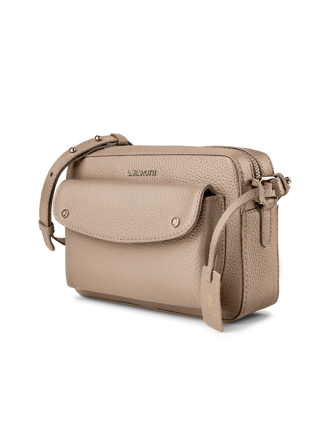 Lazarotti Bologna Leather Bolso bandolera Piel natural 21 cm Lazarotti Bologna Leather Bolso bandolera Piel natural 21 cm
