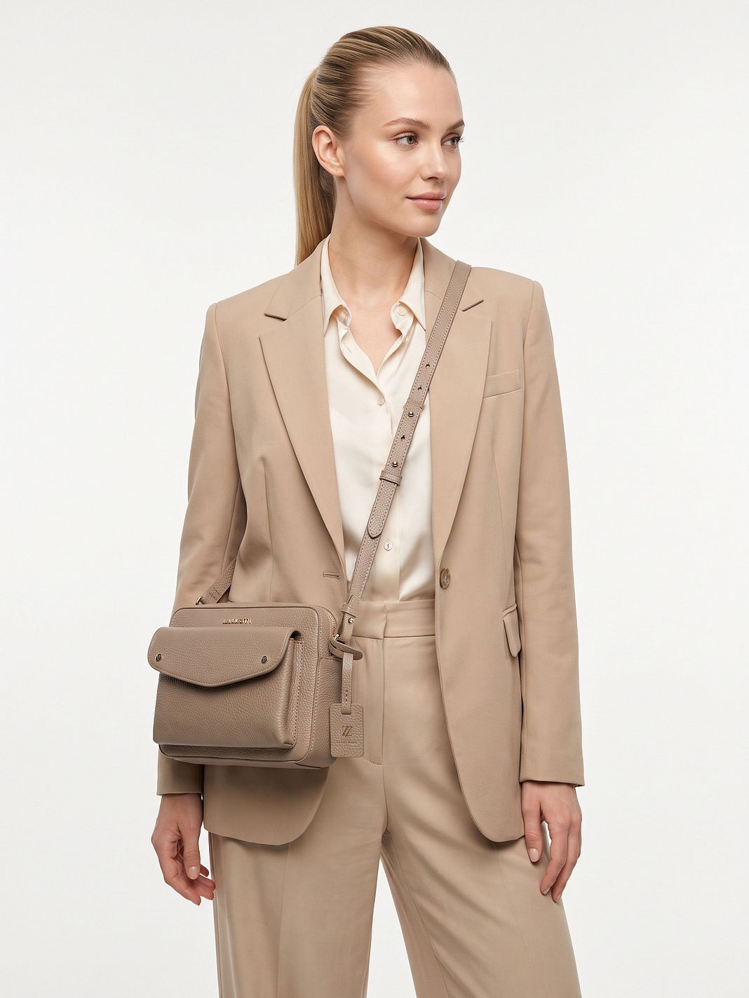 Lazarotti Bologna Leather Bolso bandolera Piel natural 21 cm Lazarotti Bologna Leather Bolso bandolera Piel natural 21 cm