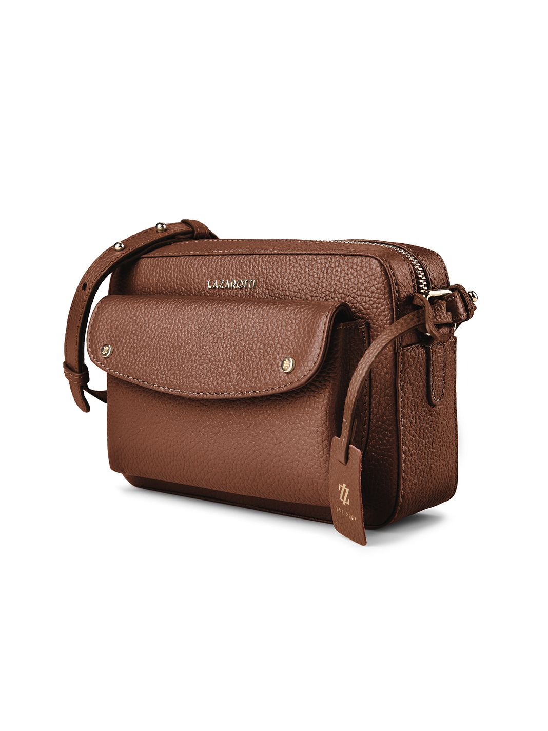 Lazarotti Bologna Leather Bolso bandolera Piel natural 21 cm Lazarotti Bologna Leather Bolso bandolera Piel natural 21 cm