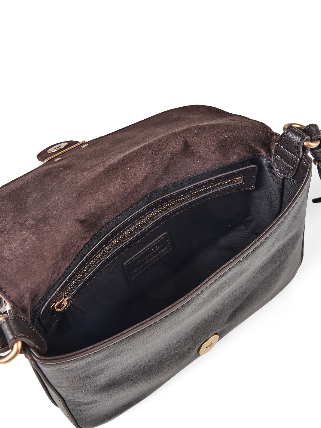 PINKO Love Satchel Mini Bolso bandolera Piel natural 21 cm