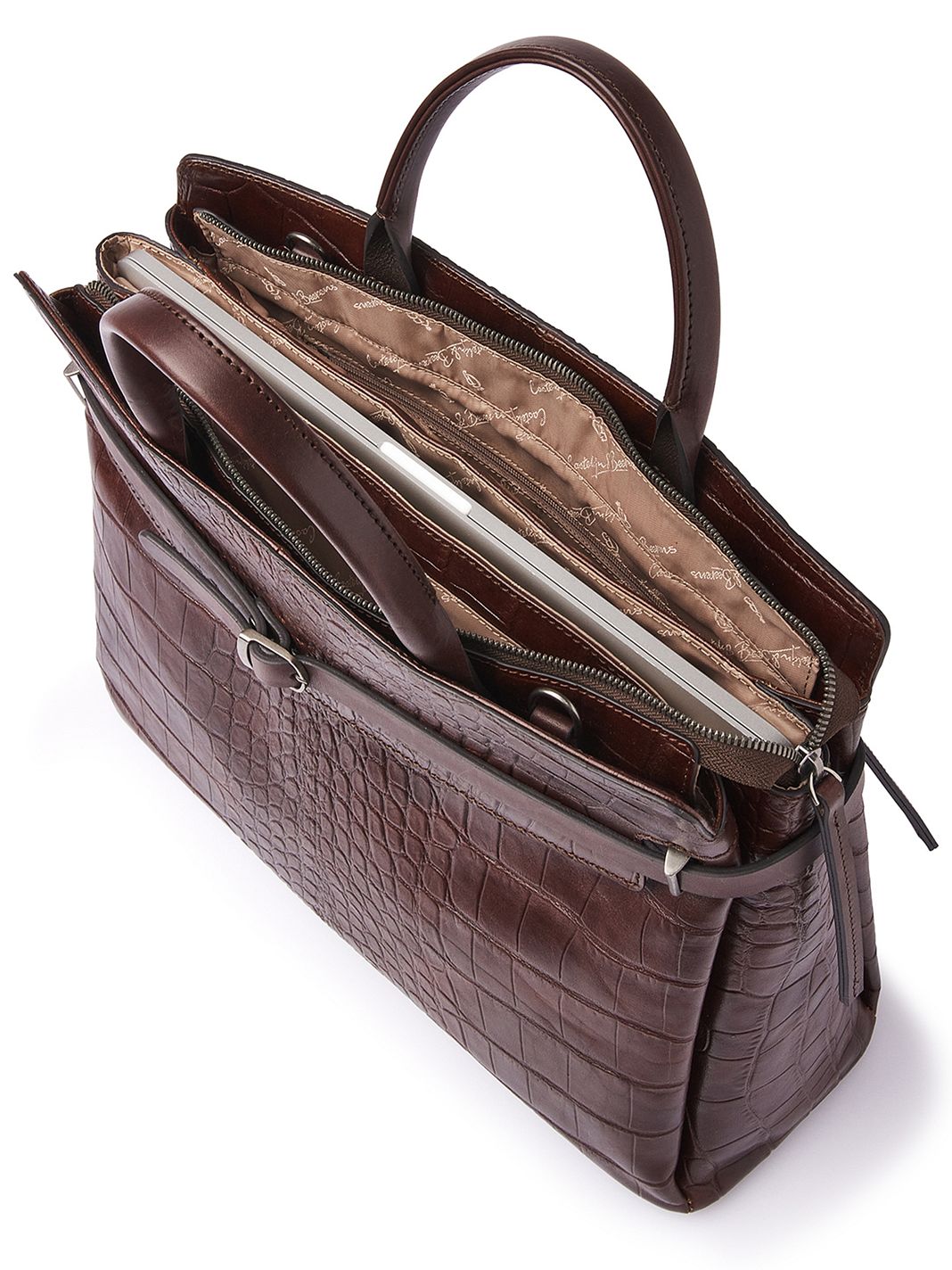 Castelijn & Beerens Kaat Cartella Protezione RFID Vera Pelle 39 cm Vano porta PC Castelijn & Beerens Kaat Cartella Protezione RFID Vera Pelle 39 cm Vano porta PC