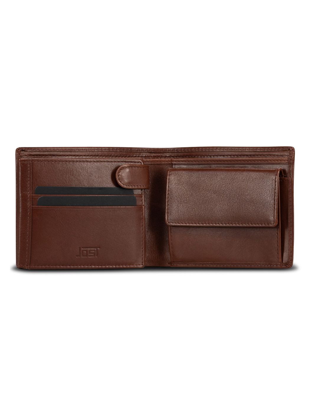 Jost Vardo Cartera Bloqueo RFID Piel natural 12 cm Jost Vardo Cartera Bloqueo RFID Piel natural 12 cm