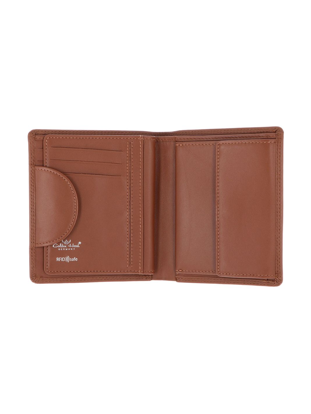 Golden Head Polo Cartera Bloqueo RFID Piel natural 13 cm Golden Head Polo Cartera Bloqueo RFID Piel natural 13 cm