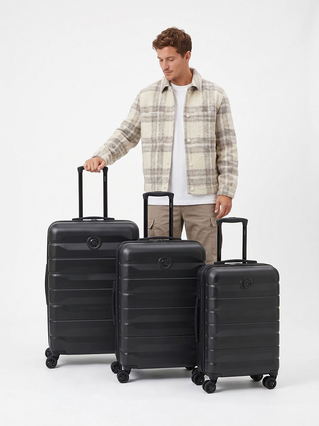 Delsey Paris Air Armour 4 kolečka Sada kufrů 3-dílný Rozšiřitelný Delsey Paris Air Armour 4 kolečka Sada kufrů 3-dílný Rozšiřitelný