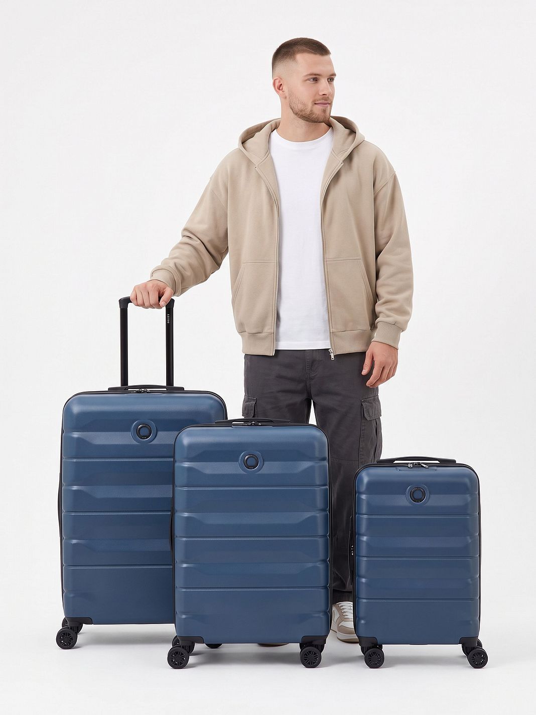 Delsey Paris Air Armour 4 kolečka Sada kufrů 3-dílný Rozšiřitelný Delsey Paris Air Armour 4 kolečka Sada kufrů 3-dílný Rozšiřitelný