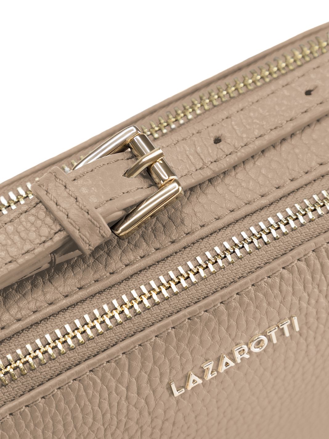 Lazarotti Crossbody taška z kůže Bologna Camera-Bag s dvojitým zipem, 18 cm Lazarotti Crossbody taška z kůže Bologna Camera-Bag s dvojitým zipem, 18 cm