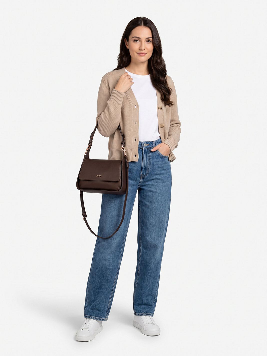 Joop! Lipari Metallo Liah Bolso para hombre Piel natural 25 cm