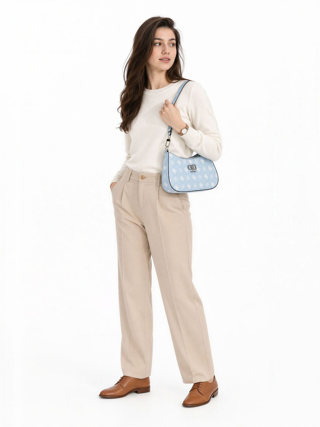 Guess Emelie Taška přes rameno 26 cm Guess Emelie Taška přes rameno 26 cm
