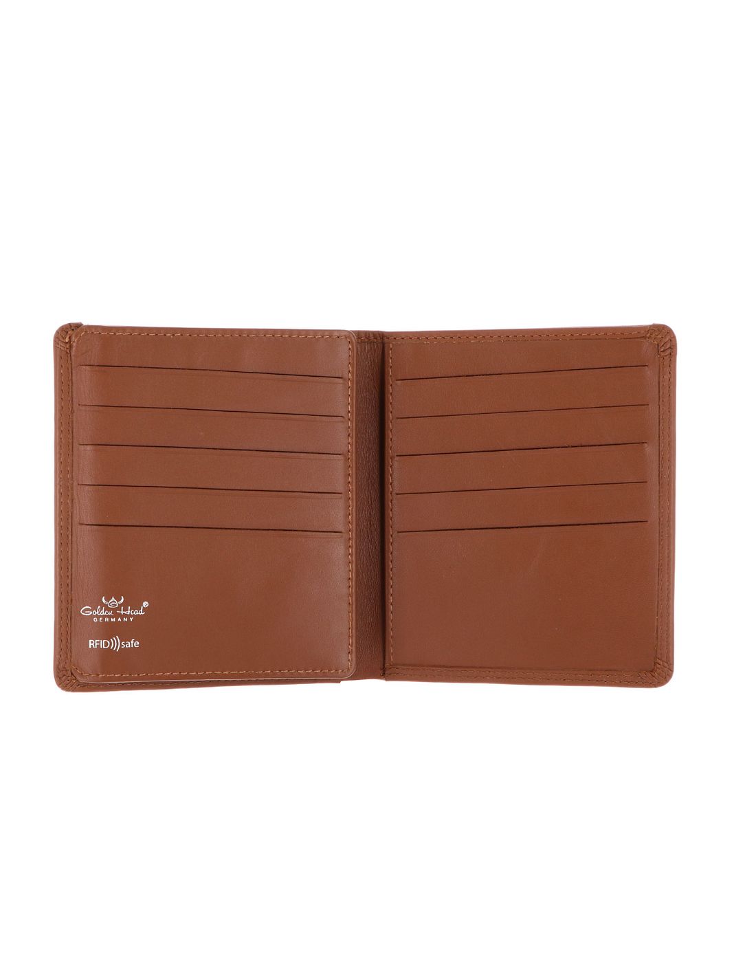 Golden Head Polo Cartera Bloqueo RFID Piel natural 11 cm