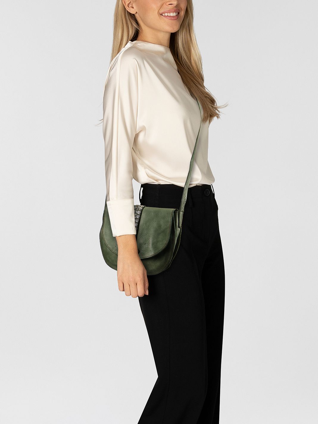 Campomaggi Linda Bolso bandolera Piel natural 22 cm Campomaggi Linda Bolso bandolera Piel natural 22 cm