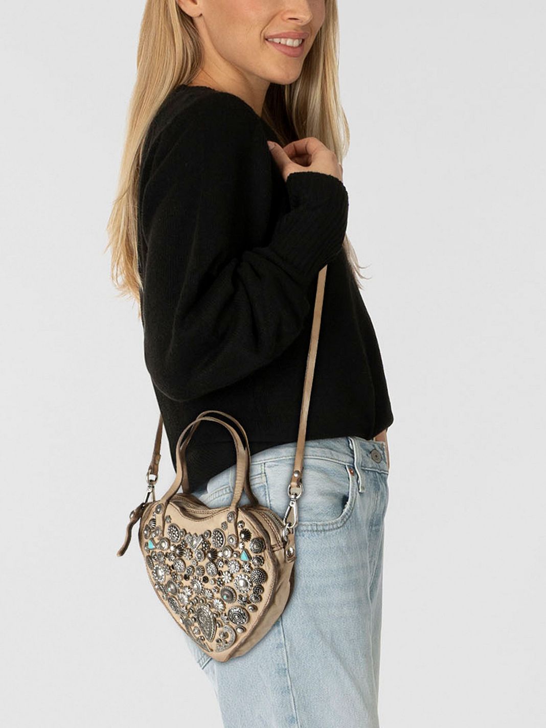 Campomaggi Valentina Bolso Piel natural 21 cm Campomaggi Valentina Bolso Piel natural 21 cm