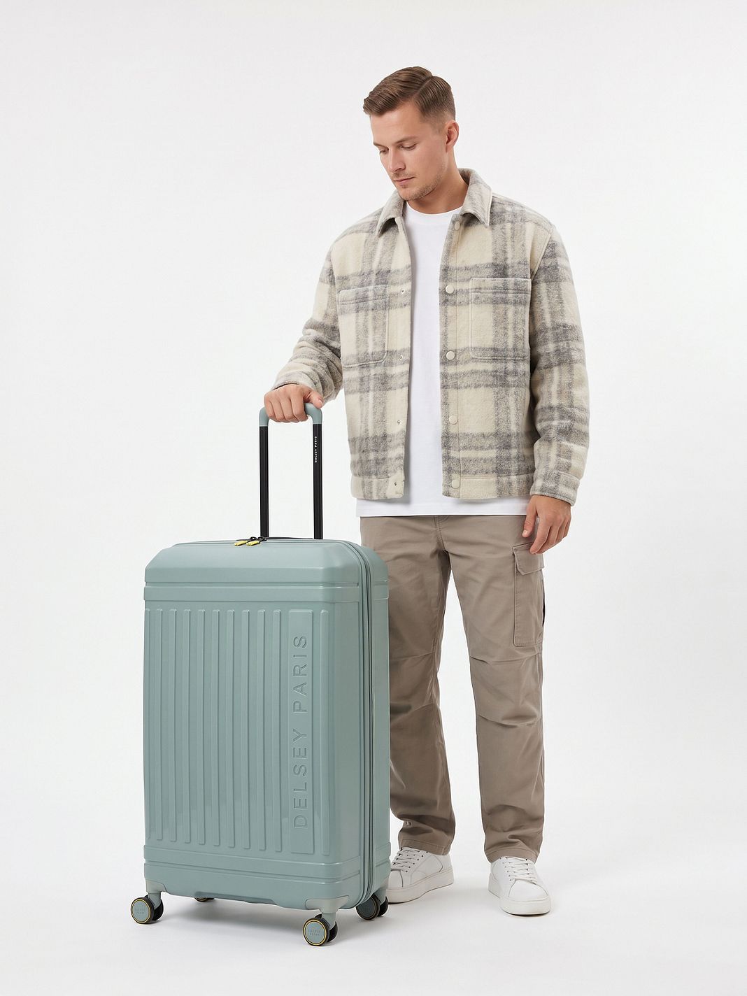 Delsey Paris Lutece 4 ruedas Trolley 81 cm Con asa expansible Delsey Paris Lutece 4 ruedas Trolley 81 cm Con asa expansible