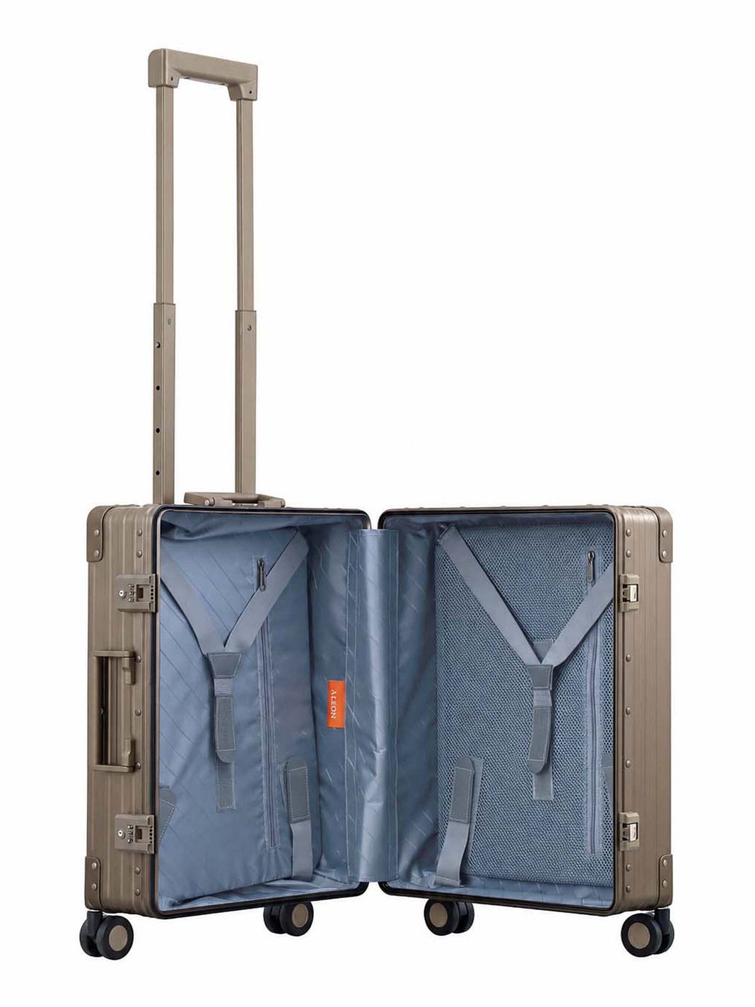 Aleon Maleta de cabina Traveler Domestic de aluminio con 4 ruedas, 55 cm Aleon Maleta de cabina Traveler Domestic de aluminio con 4 ruedas, 55 cm