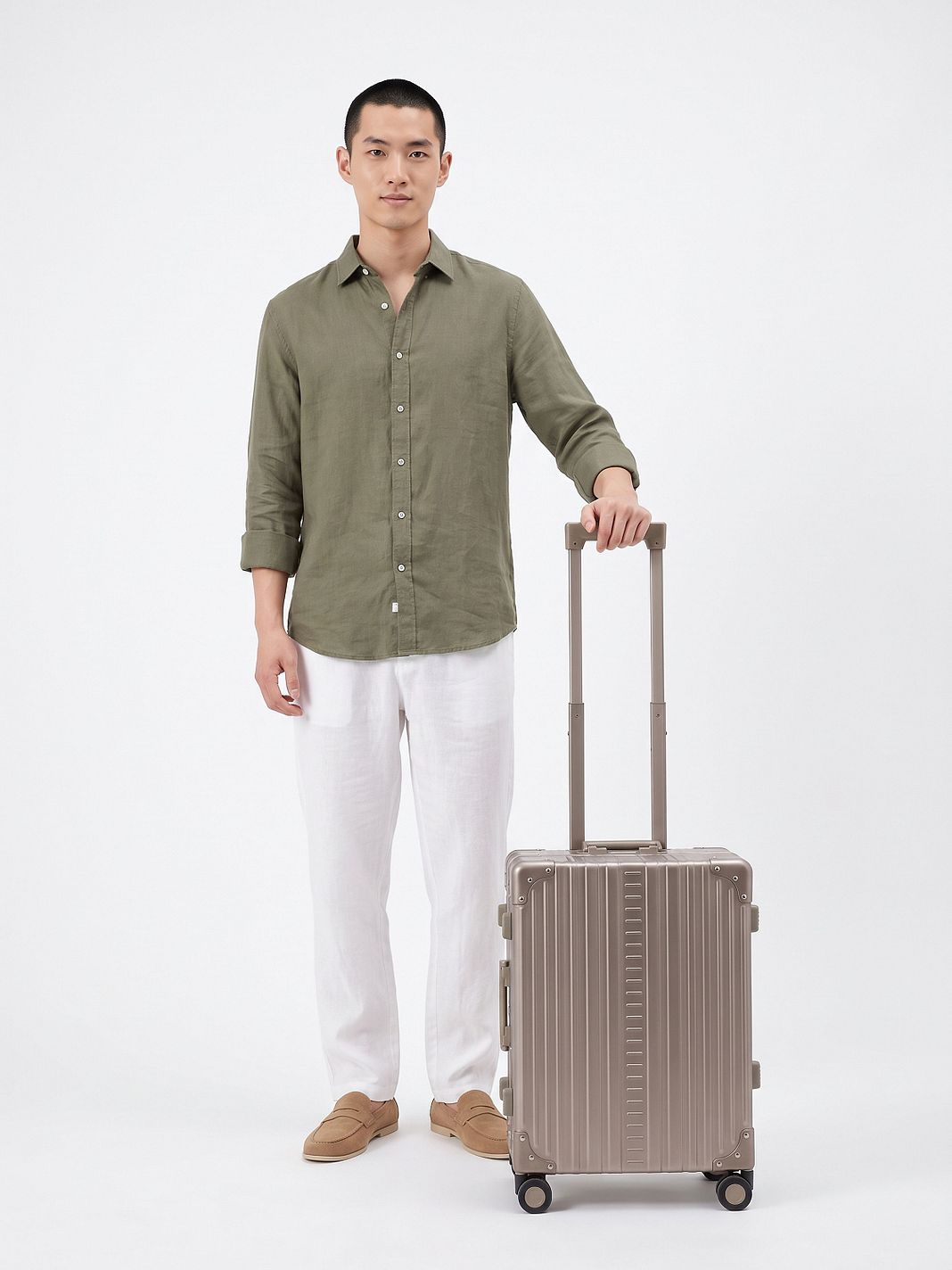 Aleon Maleta de cabina Traveler Domestic de aluminio con 4 ruedas, 55 cm Aleon Maleta de cabina Traveler Domestic de aluminio con 4 ruedas, 55 cm