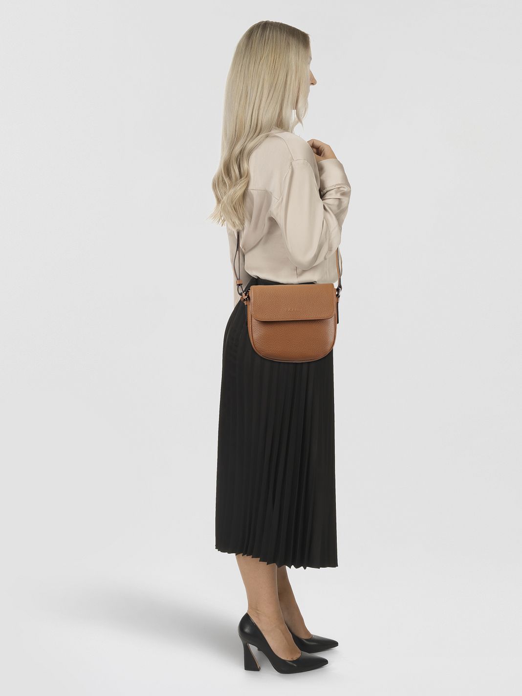 Picard Pure Bolso bandolera Piel natural 19 cm Picard Pure Bolso bandolera Piel natural 19 cm