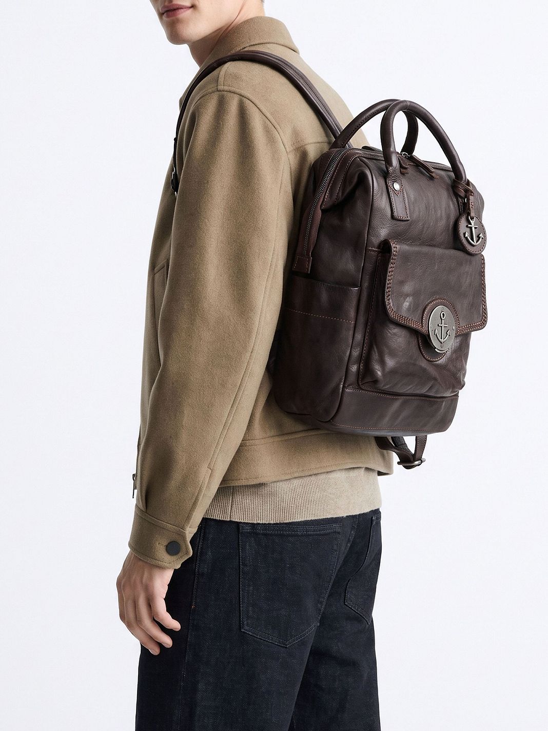 Harbour 2nd Anchor Love Mochila urbana Piel natural 34 cm Harbour 2nd Anchor Love Mochila urbana Piel natural 34 cm