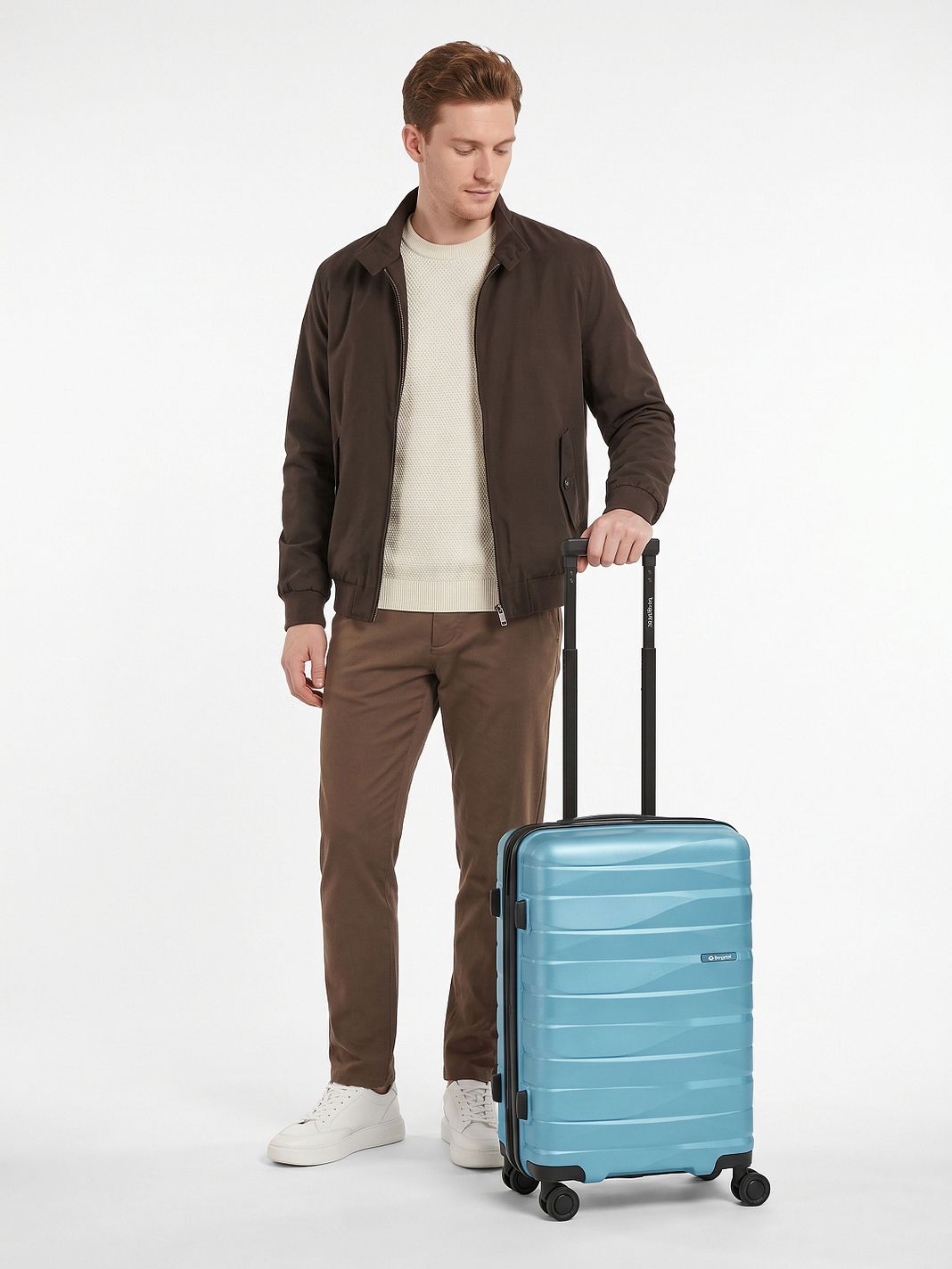 Bergpfeil Travel 4 ruedas Maleta de cabina S 55 cm Con asa expansible