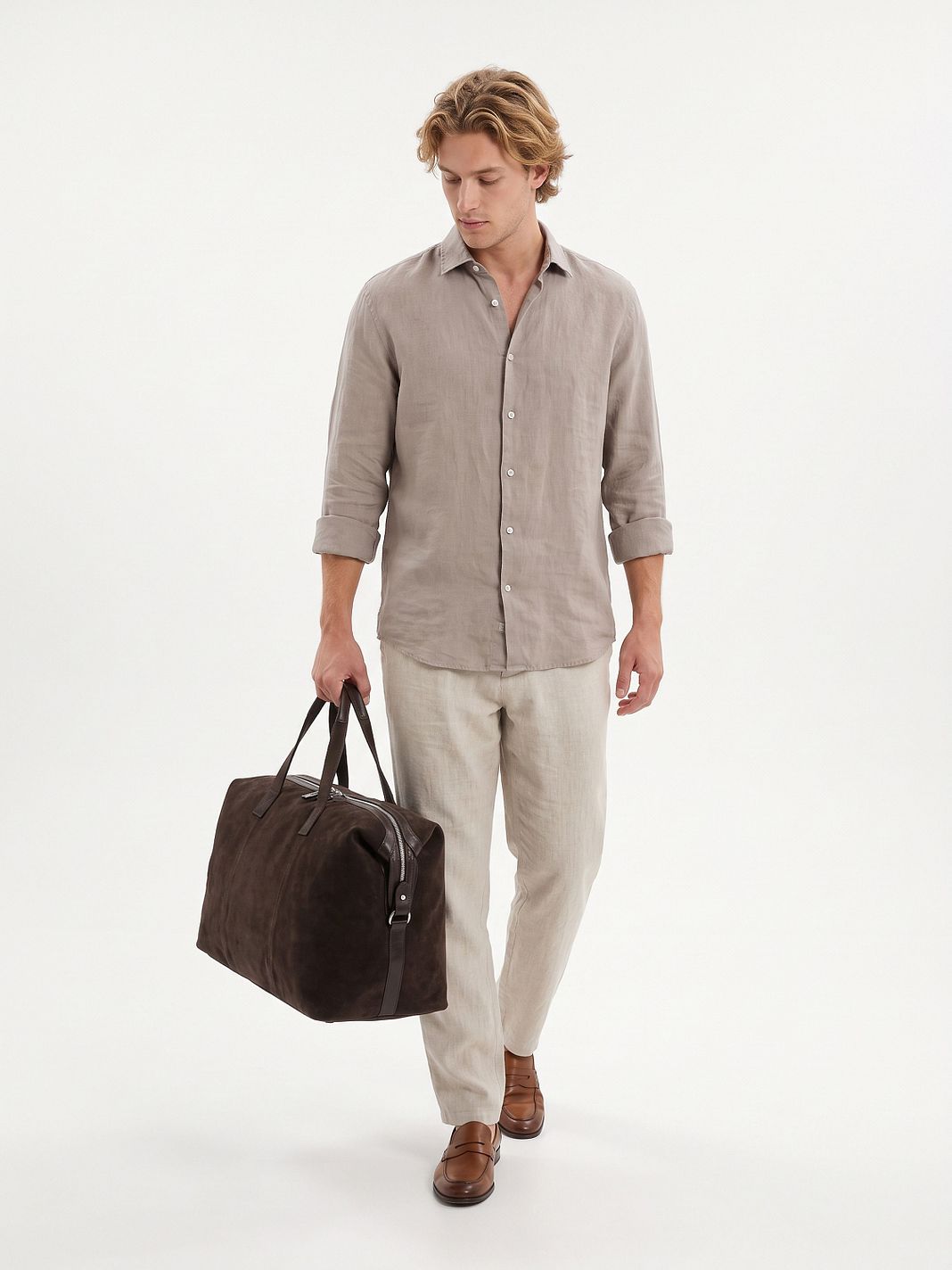 bugatti Diego Bolsa de viaje fin de semana Piel natural 51 cm bugatti Diego Bolsa de viaje fin de semana Piel natural 51 cm