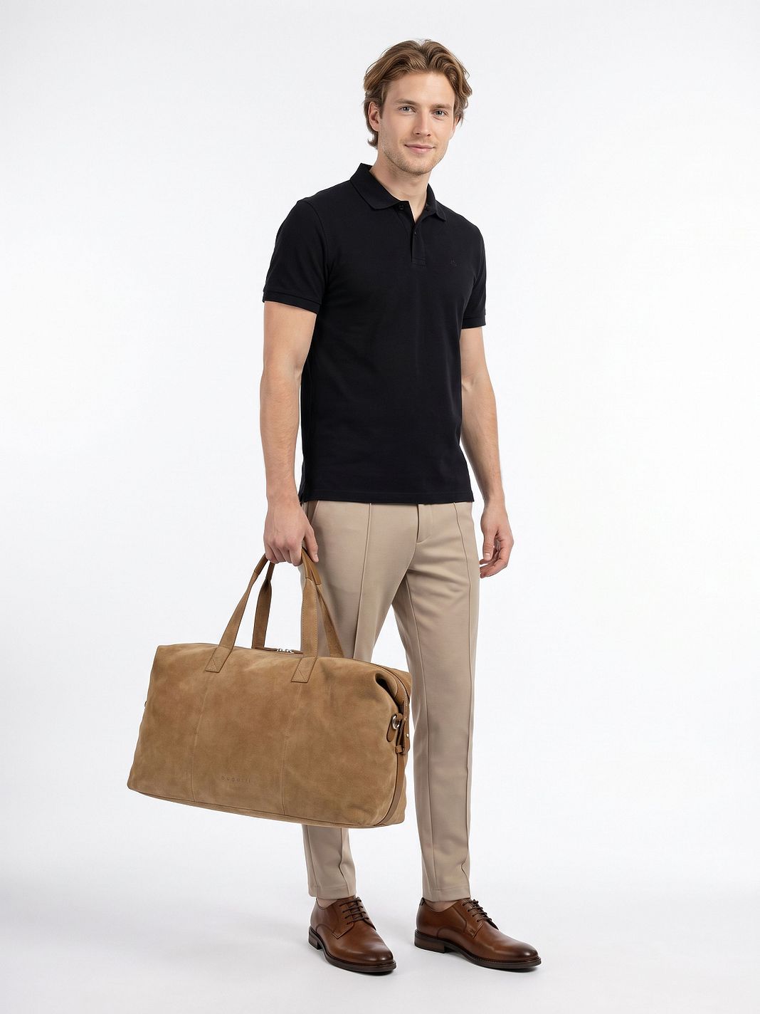 bugatti Diego Bolsa de viaje fin de semana Piel natural 51 cm bugatti Diego Bolsa de viaje fin de semana Piel natural 51 cm