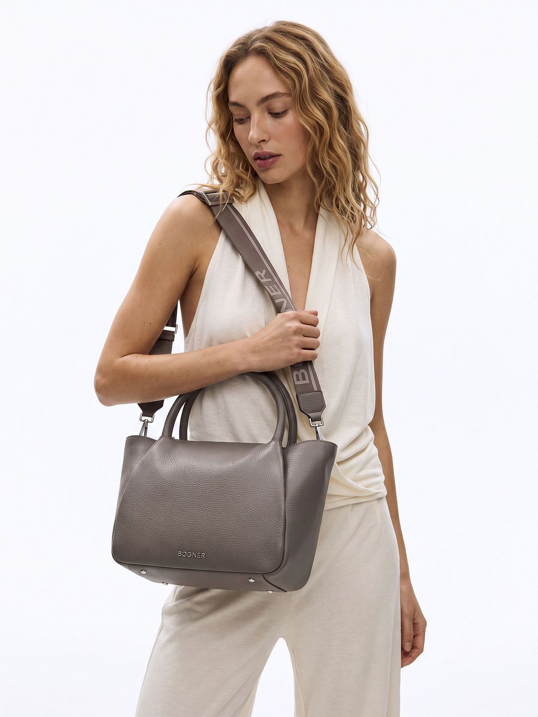 Bogner Wallis Raja Skuldertaske Læder 27 cm