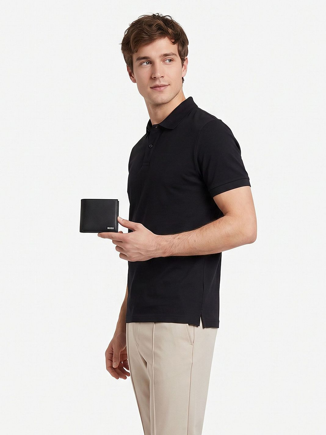 Boss GB Pung Læder 11 cm Gaveæske Boss GB Pung Læder 11 cm Gaveæske