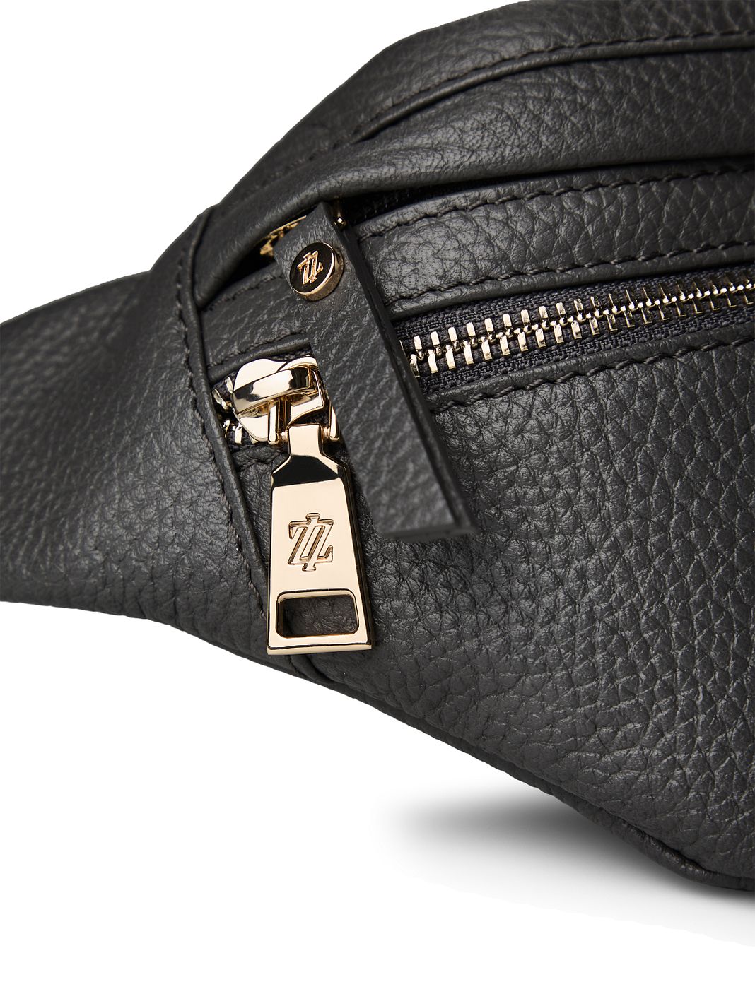 Lazarotti Bologna læder bæltetaske med dobbelt lynlås, crossbody-taske i læder, 25 cm Lazarotti Bologna læder bæltetaske med dobbelt lynlås, crossbody-taske i læder, 25 cm