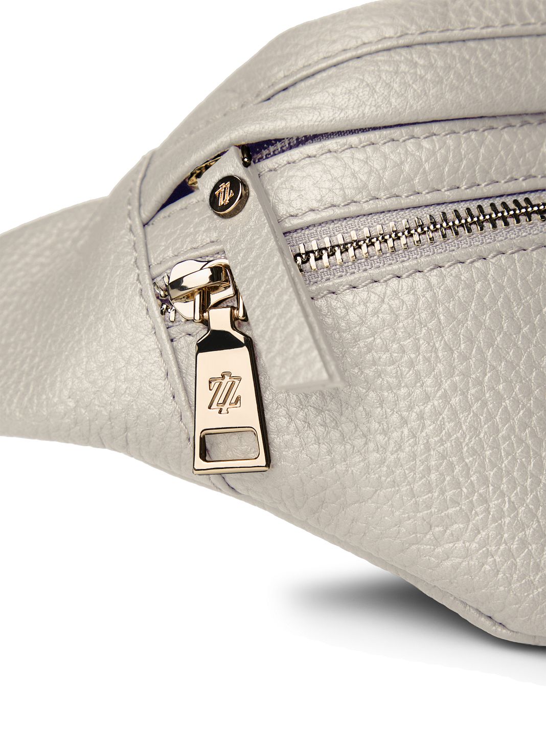 Lazarotti Bologna læder bæltetaske med dobbelt lynlås, crossbody-taske i læder, 25 cm Lazarotti Bologna læder bæltetaske med dobbelt lynlås, crossbody-taske i læder, 25 cm