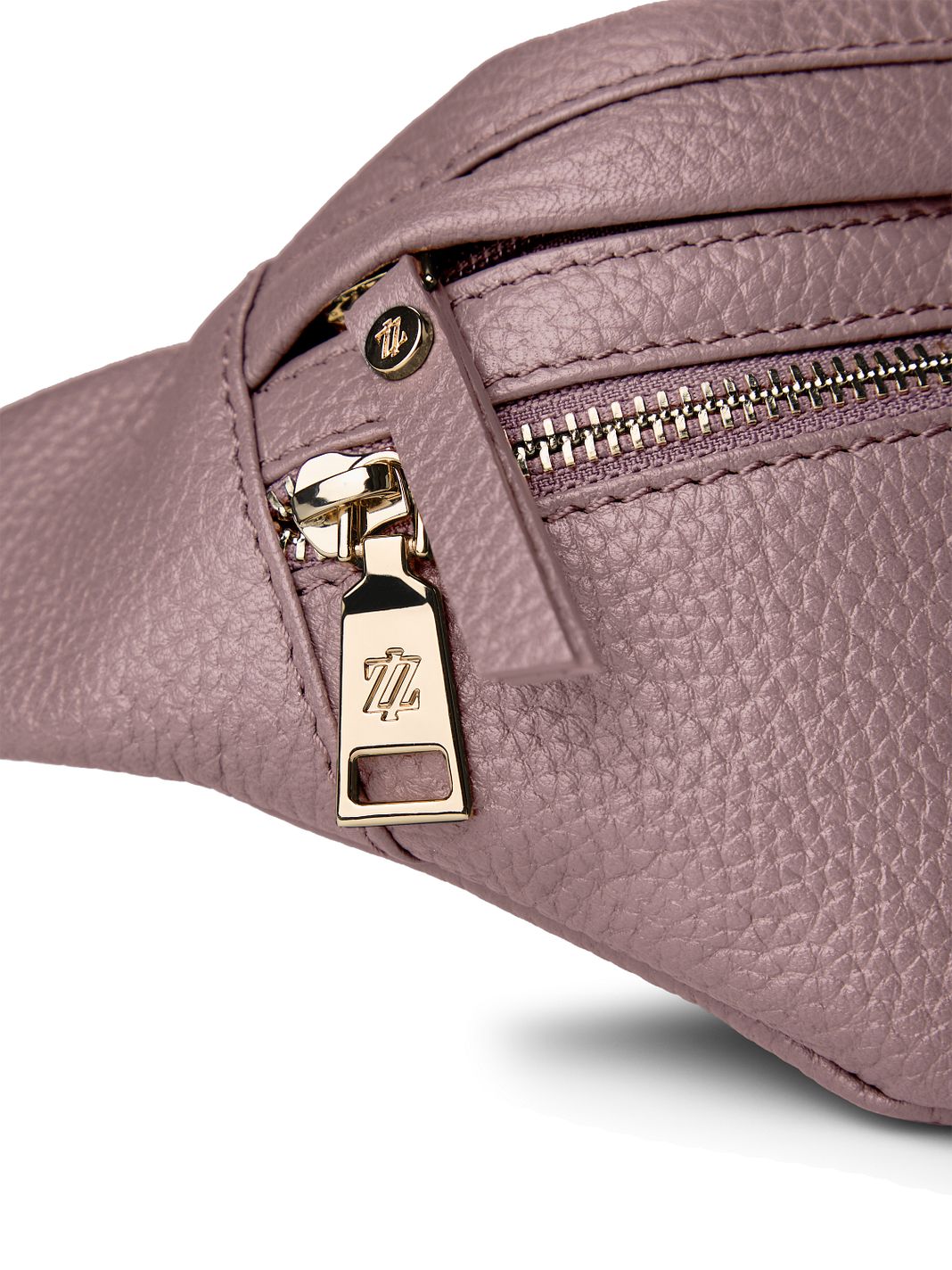 Lazarotti Bologna læder bæltetaske med dobbelt lynlås, crossbody-taske i læder, 25 cm Lazarotti Bologna læder bæltetaske med dobbelt lynlås, crossbody-taske i læder, 25 cm