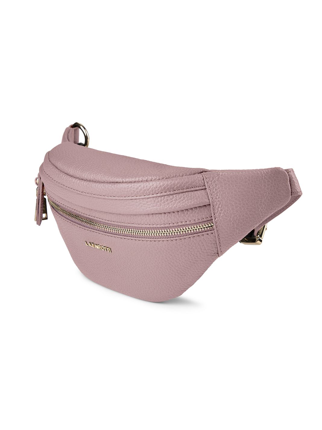 Lazarotti Bologna læder bæltetaske med dobbelt lynlås, crossbody-taske i læder, 25 cm Lazarotti Bologna læder bæltetaske med dobbelt lynlås, crossbody-taske i læder, 25 cm