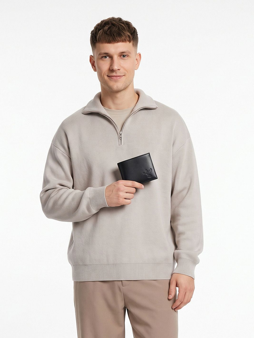 oxmox Leather Peněženka RFID ochrana Kůže 11 cm
