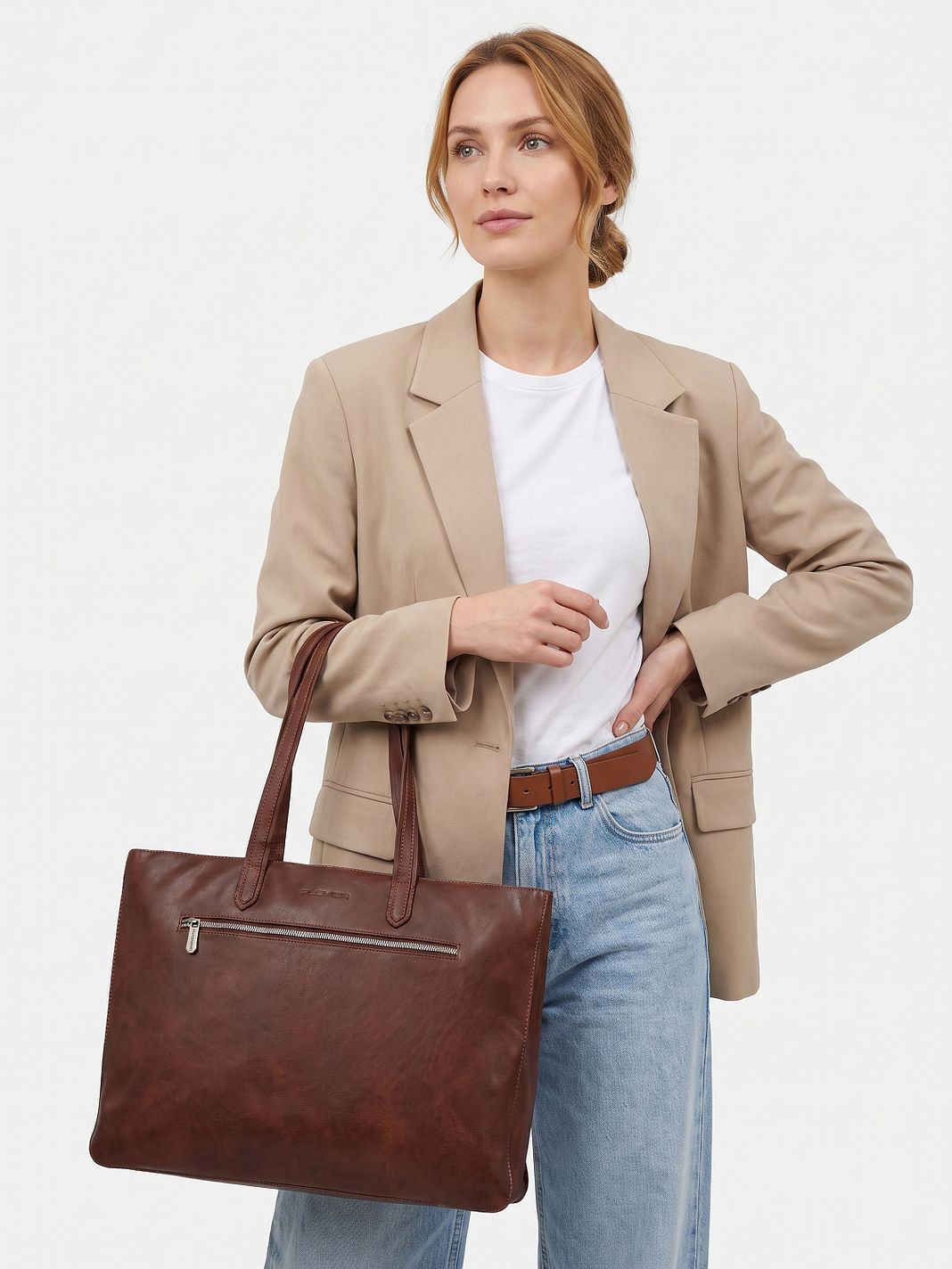 Plevier Power Shopper taske Læder 43.5 cm Laptoprum Plevier Power Shopper taske Læder 43.5 cm Laptoprum