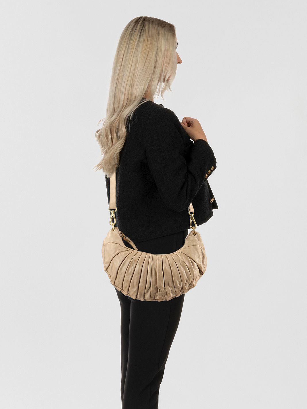 Campomaggi Luna Bolso de hombro Piel natural 34 cm Campomaggi Luna Bolso de hombro Piel natural 34 cm