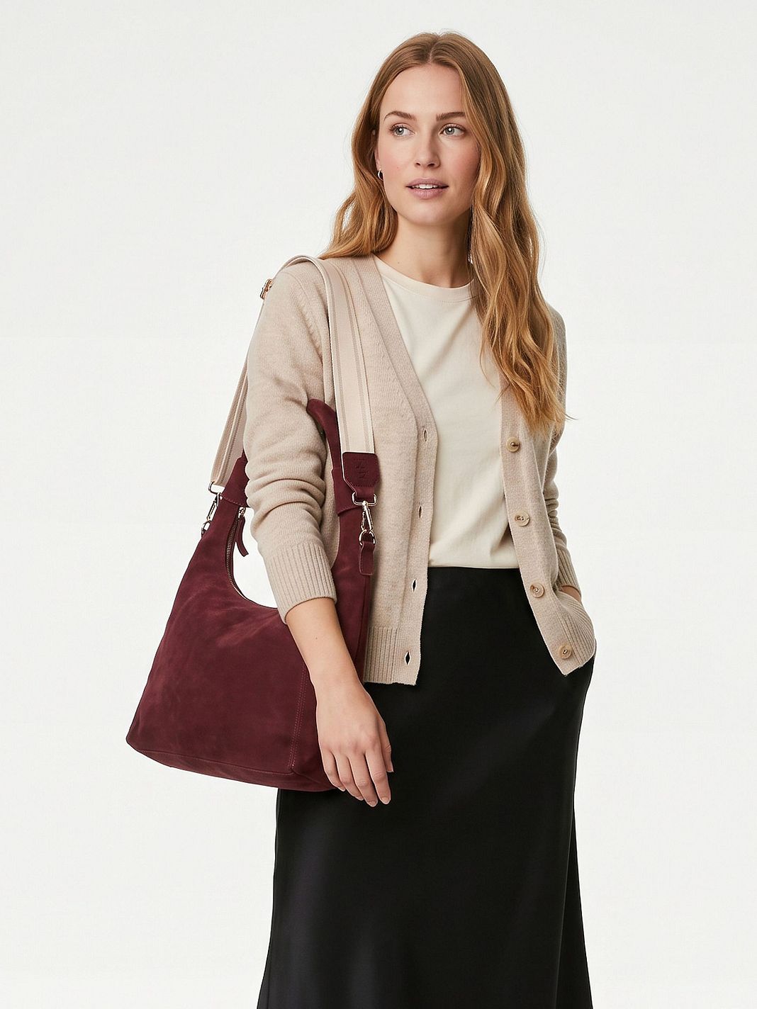Harbour 2nd Laurine Bolso de hombro Piel natural 34 cm Harbour 2nd Laurine Bolso de hombro Piel natural 34 cm