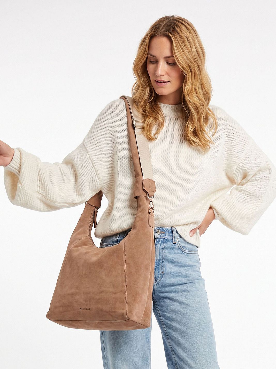 Harbour 2nd Laurine Bolso de hombro Piel natural 34 cm Harbour 2nd Laurine Bolso de hombro Piel natural 34 cm