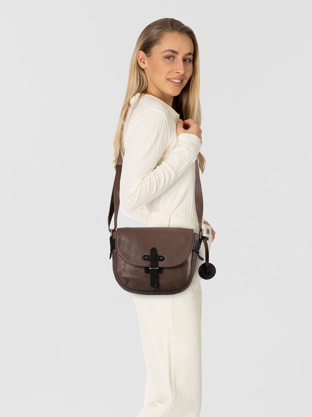Harbour 2nd Urban Poets Crossbody taška Kůže 20 cm Harbour 2nd Urban Poets Crossbody taška Kůže 20 cm