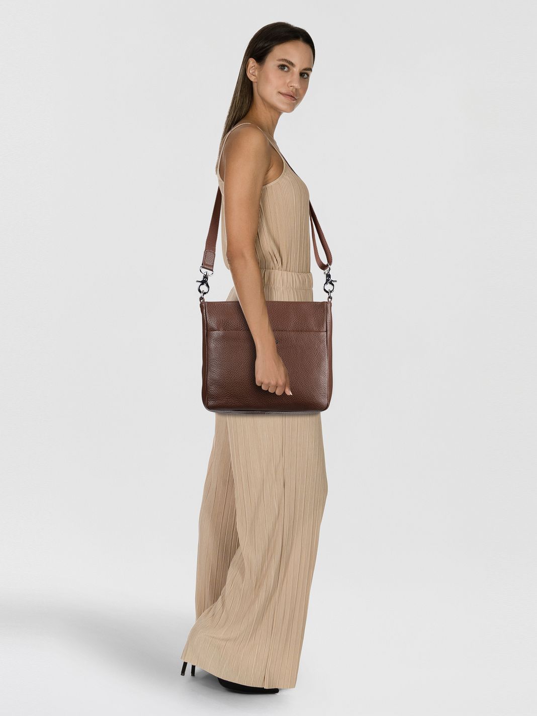 Mandarina Duck Mellow Crossbody taška Kůže 27 cm Mandarina Duck Mellow Crossbody taška Kůže 27 cm