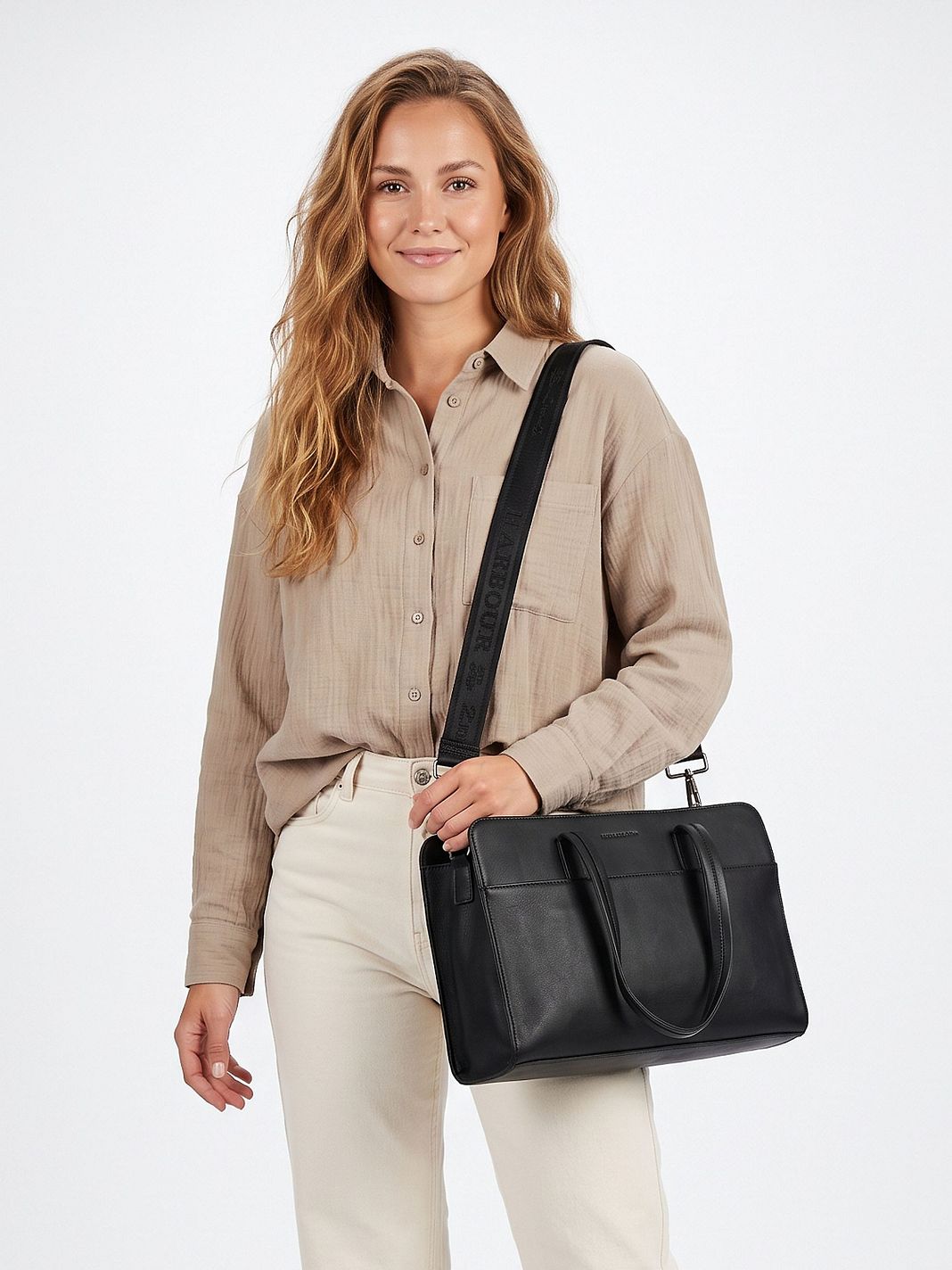 Harbour 2nd Just Pure Skuldertaske Læder 36 cm Laptoprum Harbour 2nd Just Pure Skuldertaske Læder 36 cm Laptoprum