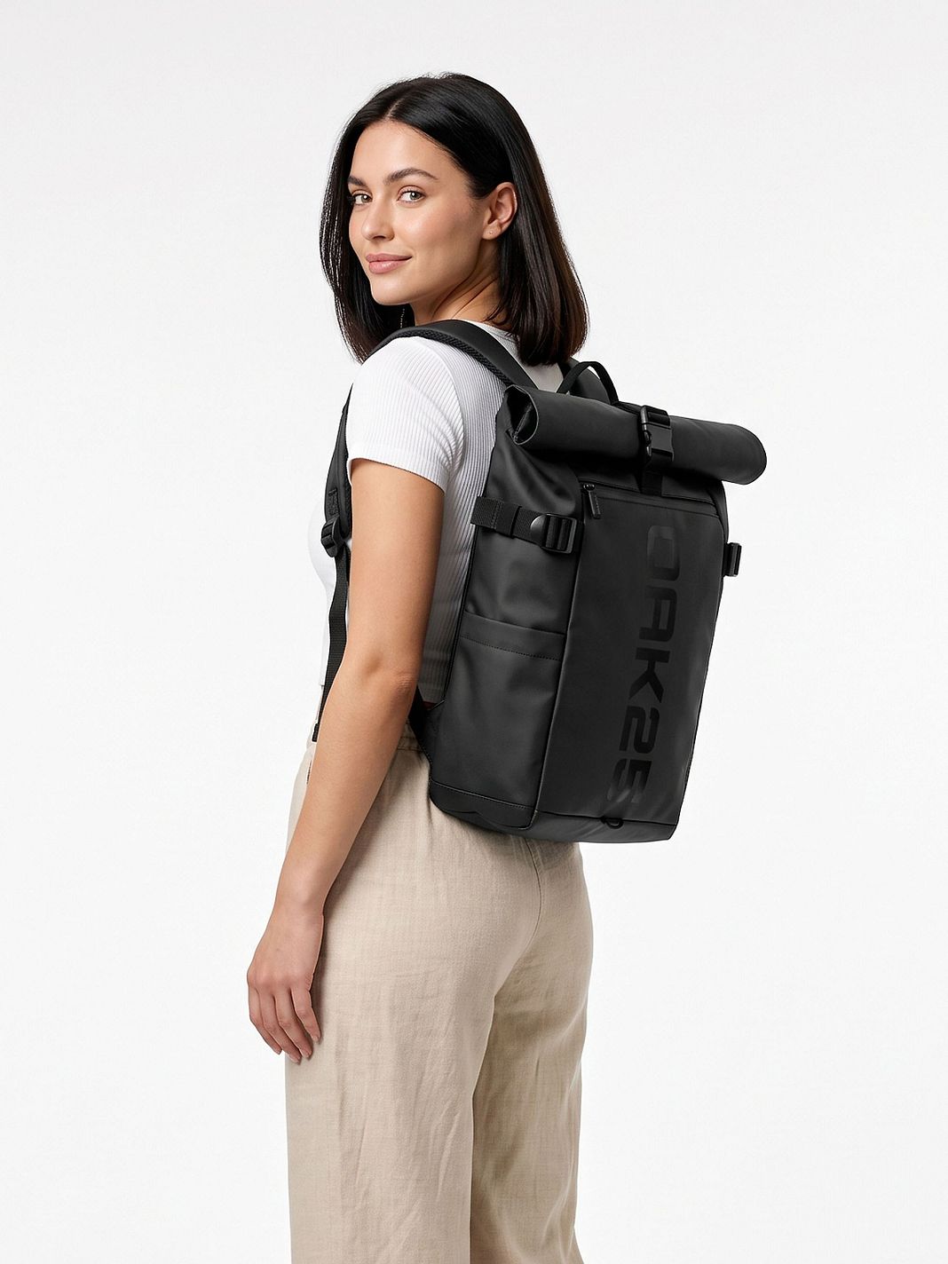 OAK25 LumoSense Rolltop Lite Daypack 44 cm Laptoprum OAK25 LumoSense Rolltop Lite Daypack 44 cm Laptoprum