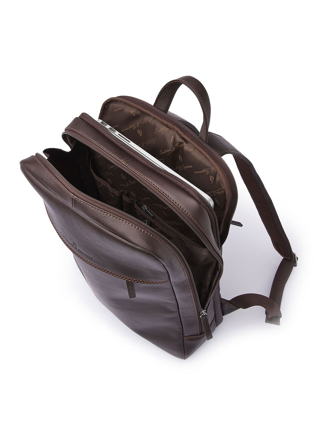 Castelijn & Beerens Daypack RFID-beskyttelse Læder 42 cm Laptoprum